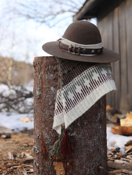 Hovedbilde Honovi - sjal - hvit garnpakke