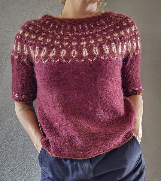 Hovedbilde Titsy  Genser - garnpakke rosa