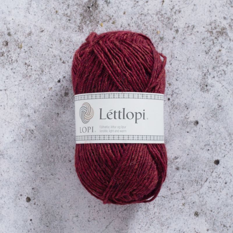 Lettlopi Garnet red heather 1409