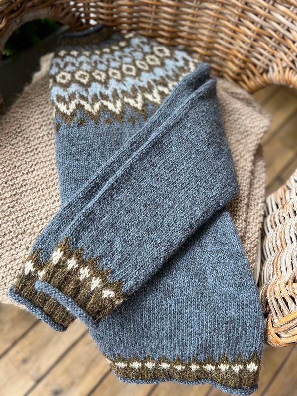 Riddari Stones blue heather - garnpakke