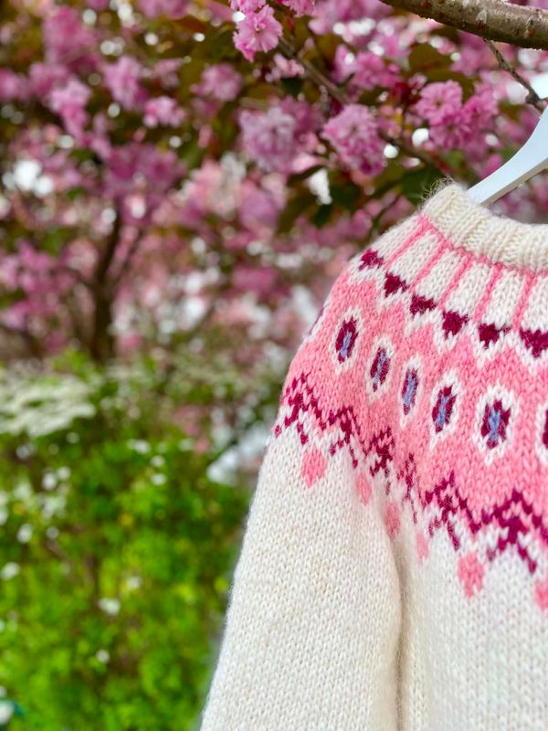 DALUR  white - pink garnpakke 