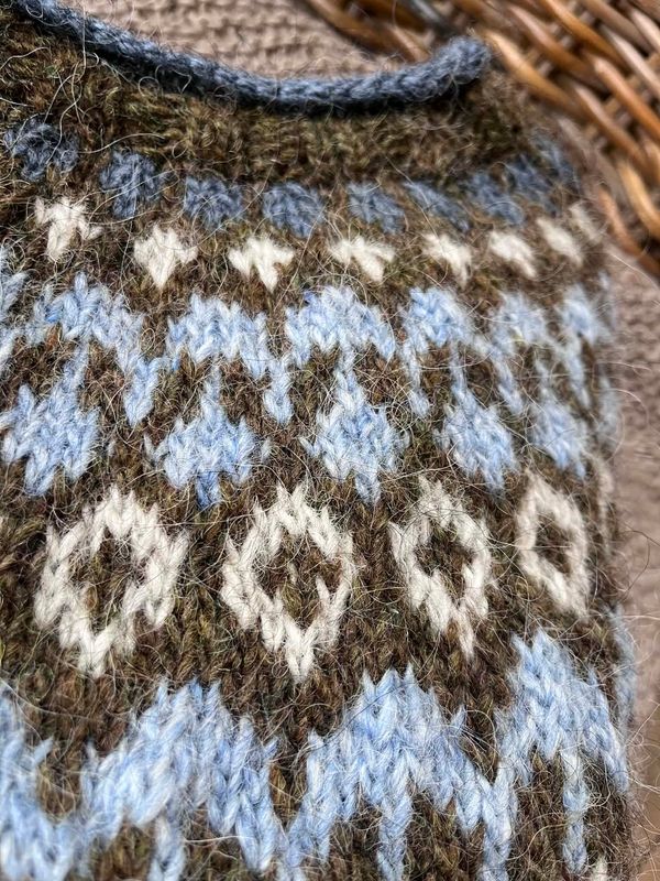 Riddari Stones blue heather - garnpakke