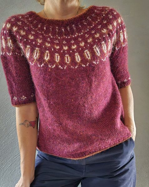 Hovedbilde Titsy  Genser - garnpakke rosa