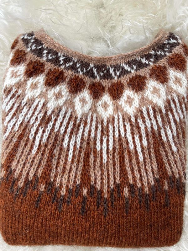 Hopi genser rust - garnpakke