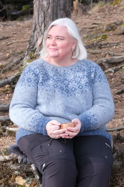 Hovedbilde Solsnu - Light blues blue garnpakke herre